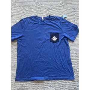 Port City Brewing‎ Pocket T-Shirt - Blue/Blue/White - 2XL XXL